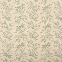 Baumwollstoff Popeline Stoff Blumen und Blätter Serie Romantic Garden Mintgrün 1,40m Breite