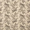 Baumwollstoff Popeline Stoff Blumen und Blätter Serie Romantic Garden Schwarz 1,40m Breite