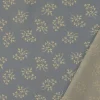Baumwollstoff Popeline Stoff Blumenzweige Serie Romantic Garden Babyblau 1,40m Breite