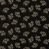 Baumwollstoff Popeline Stoff Blumenzweige Serie Romantic Garden Schwarz 1,40m Breite