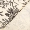 Baumwollstoff Popeline Stoff Vögel und Blumen Serie Romantic Garden Schwarz 1,40m Breite