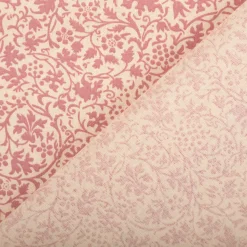 Baumwollstoff Popeline Stoff Allover Blätterranken Serie Romantic Garden Altrosa 1,40m Breite