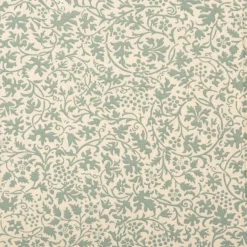 Baumwollstoff Popeline Stoff Allover Blätterranken Serie Romantic Garden Mintgrün 1,40m Breite