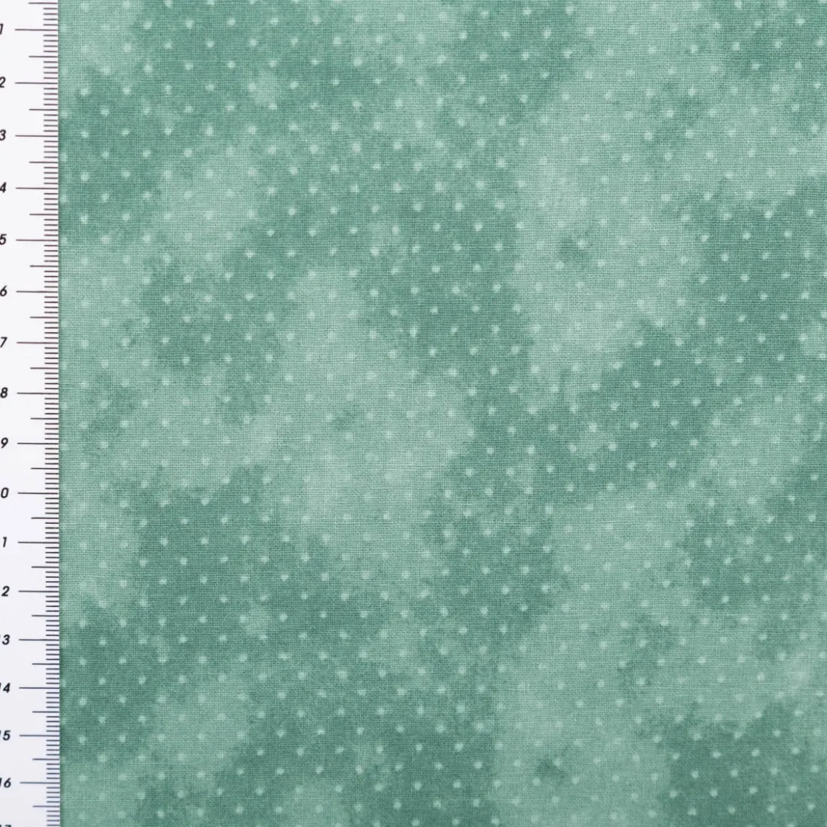 Baumwollstoff Popeline Stoff Pünktchen Serie Vintage Washed Mintgrün 1,40m Breite