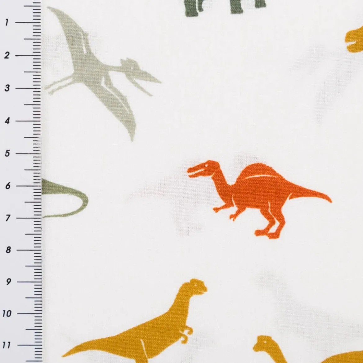 Baumwollstoff Popeline Stoff DInos wollweiß1,45m Breite