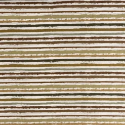 Baumwollstoff Popeline Streifen schmal weiß khakigrün taupe 1,50m Breite