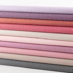Baumwollstoff Popeline Streifen lila weiß 1,50m Breite