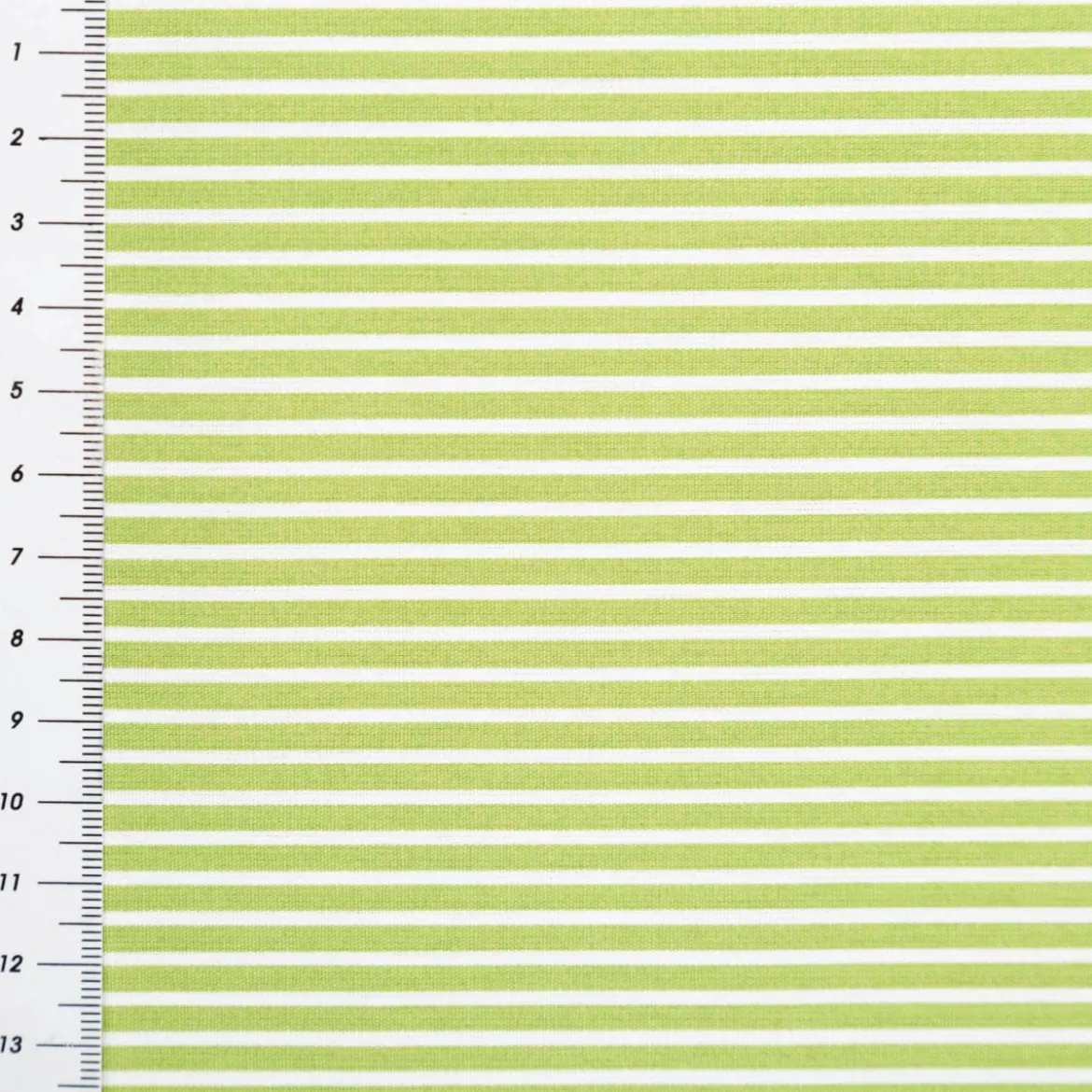Baumwollstoff Popeline Streifen limegrün weiß 1,50m Breite