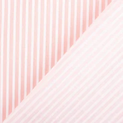 Baumwollstoff Popeline Streifen rosa weiß 1,50m Breite