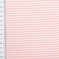 Baumwollstoff Popeline Streifen rosa weiß 1,50m Breite