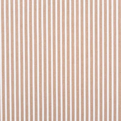 Baumwollstoff Popeline Streifen taupe weiß 1,50m Breite