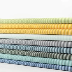 Baumwollstoff Popeline Streifen dunkelgrün weiß 1,50m Breite