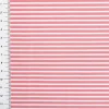 Baumwollstoff Popeline Streifen blush weiß 1,50m Breite