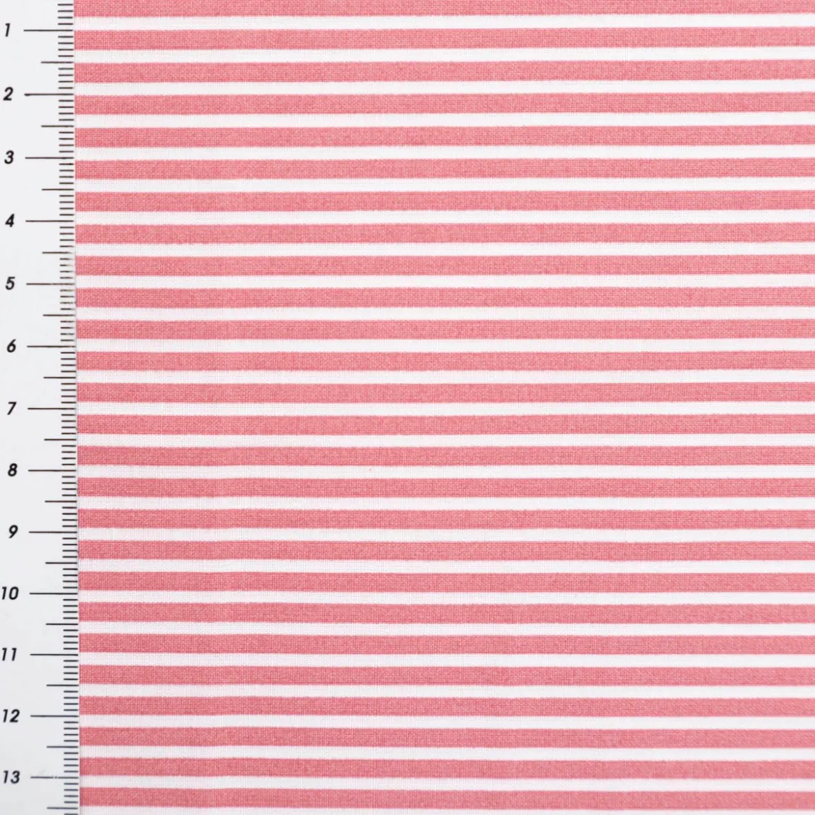 Baumwollstoff Popeline Streifen blush weiß 1,50m Breite