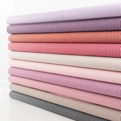 Baumwollstoff Popeline Streifen blush weiß 1,50m Breite