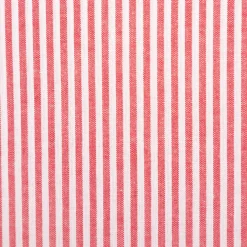 Baumwollstoff Popeline Yarn Dyed garngefärbt Streifen 3mm rot weiß 1,44m Breite