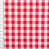 Baumwollstoff Popeline Yarn Dyed garngefärbt Vichy Karos rot weiß 1,44m Breite