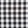 Baumwollstoff Popeline Yarn Dyed garngefärbt Vichy Karos schwarz weiß 1,44m Breite