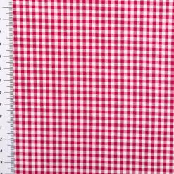 Baumwollstoff Popeline Yarn Dyed garngefärbt kleine Karos 2,7 mm beere weiß 1,44m Breite