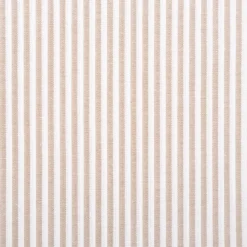 Baumwollstoff Popeline Yarn Dyed garngefärbt Streifen 3mm sand weiß 1,44m Breite