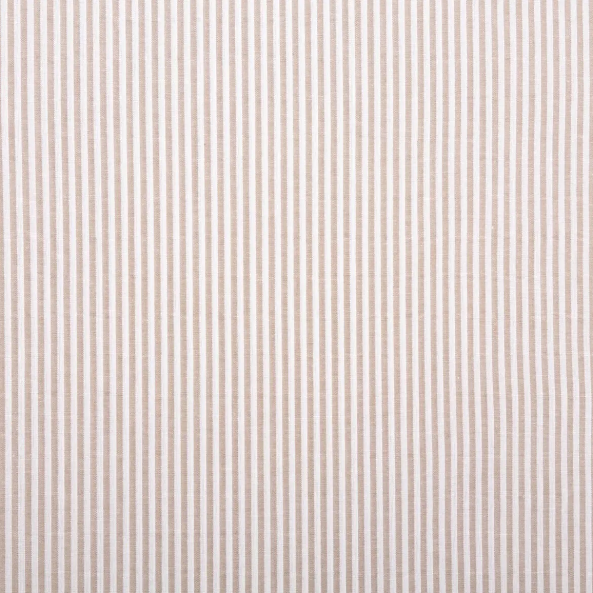 Baumwollstoff Popeline Yarn Dyed garngefärbt Streifen 3mm sand weiß 1,44m Breite