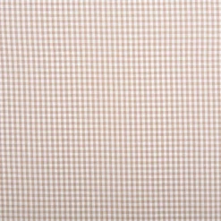 Baumwollstoff Popeline Yarn Dyed garngefärbt kleine Karos 2,7 mm sand weiß 1,44m Breite