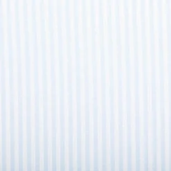Baumwollstoff Popeline Yarn Dyed garngefärbt Streifen 3mm hellblau weiß 1,44m Breite