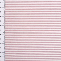 Baumwollstoff Popeline Yarn Dyed garngefärbt Streifen 3mm mauve weiß 1,44m Breite