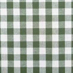 Baumwollstoff Popeline Yarn Dyed garngefärbt Vichy Karos dunkelgrün weiß 1,44m Breite