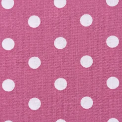 Baumwollstoff Punkte groß Ø 7mm beere mauve weiß 1,40m Breite