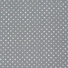 Baumwollstoff Punkte groß Ø 7mm grau weiß