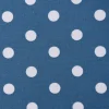 Baumwollstoff Punkte groß Ø 7mm jeansblau weiß 1,40m Breite
