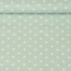 Baumwollstoff Punkte groß Ø 7mm mint weiß