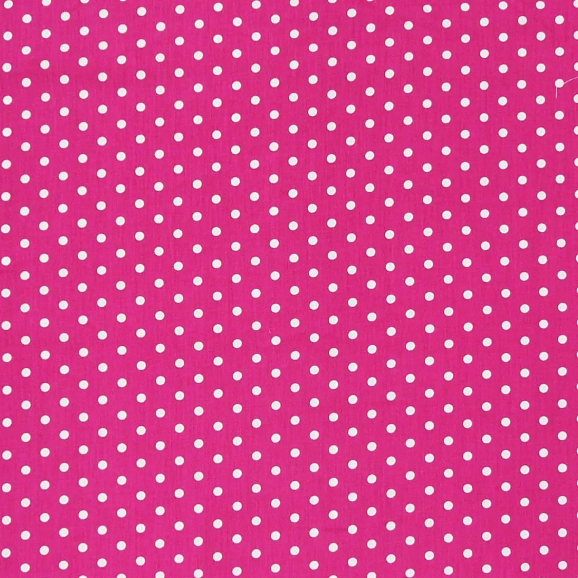 Baumwollstoff Punkte groß Ø 7mm pink weiß