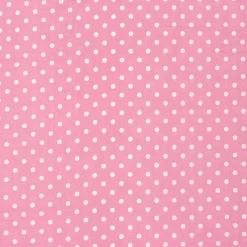 Baumwollstoff Punkte groß Ø 7mm rosa weiß