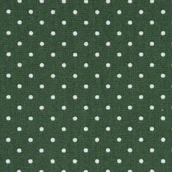 Baumwollstoff Punkte mini Ø 1mm dunkelgrün weiß 1,40m Breite