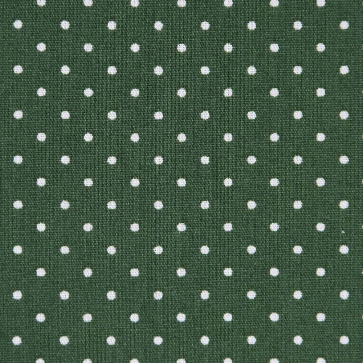 Baumwollstoff Punkte mini Ø 1mm dunkelgrün weiß 1,40m Breite