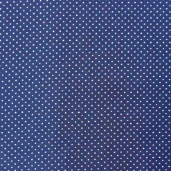 Baumwollstoff Punkte mini Ø 1mm dunkelblau weiß