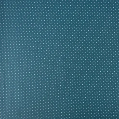 Baumwollstoff Punkte mini Ø 1mm petrol weiß 1,40m Breite