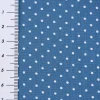 Baumwollstoff Punkte mini Ø 1mm jeansblau weiß 1,40m Breite