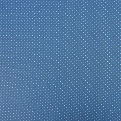 Baumwollstoff Punkte mini Ø 1mm jeansblau weiß 1,40m Breite