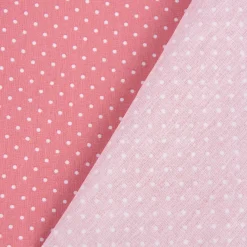 Baumwollstoff Punkte Mini Ø 1mm altrosa weiß 1,40m Breite