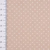 Baumwollstoff Punkte mini Ø 1mm beige weiß 1,40m Breite