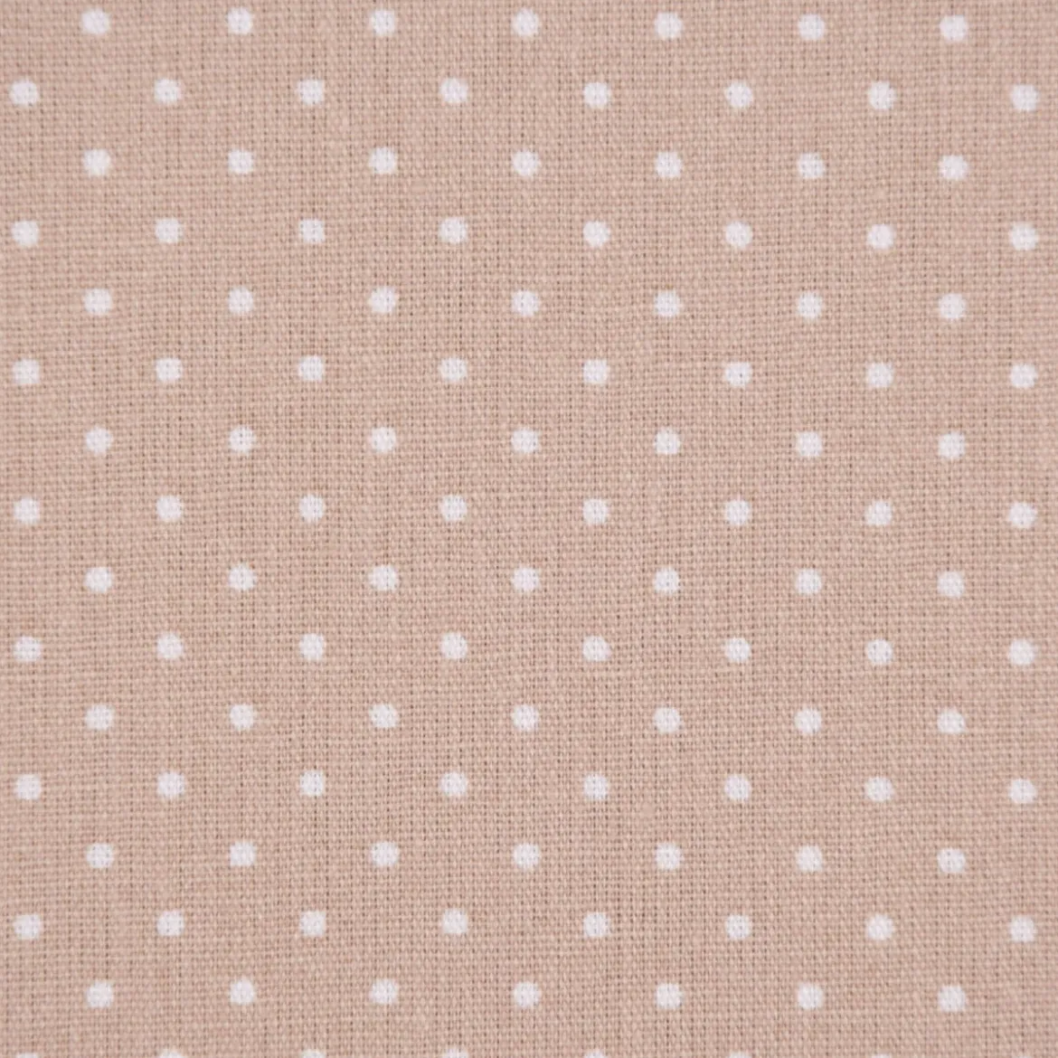 Baumwollstoff Punkte mini Ø 1mm beige weiß 1,40m Breite