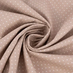 Baumwollstoff Punkte mini Ø 1mm beige weiß 1,40m Breite