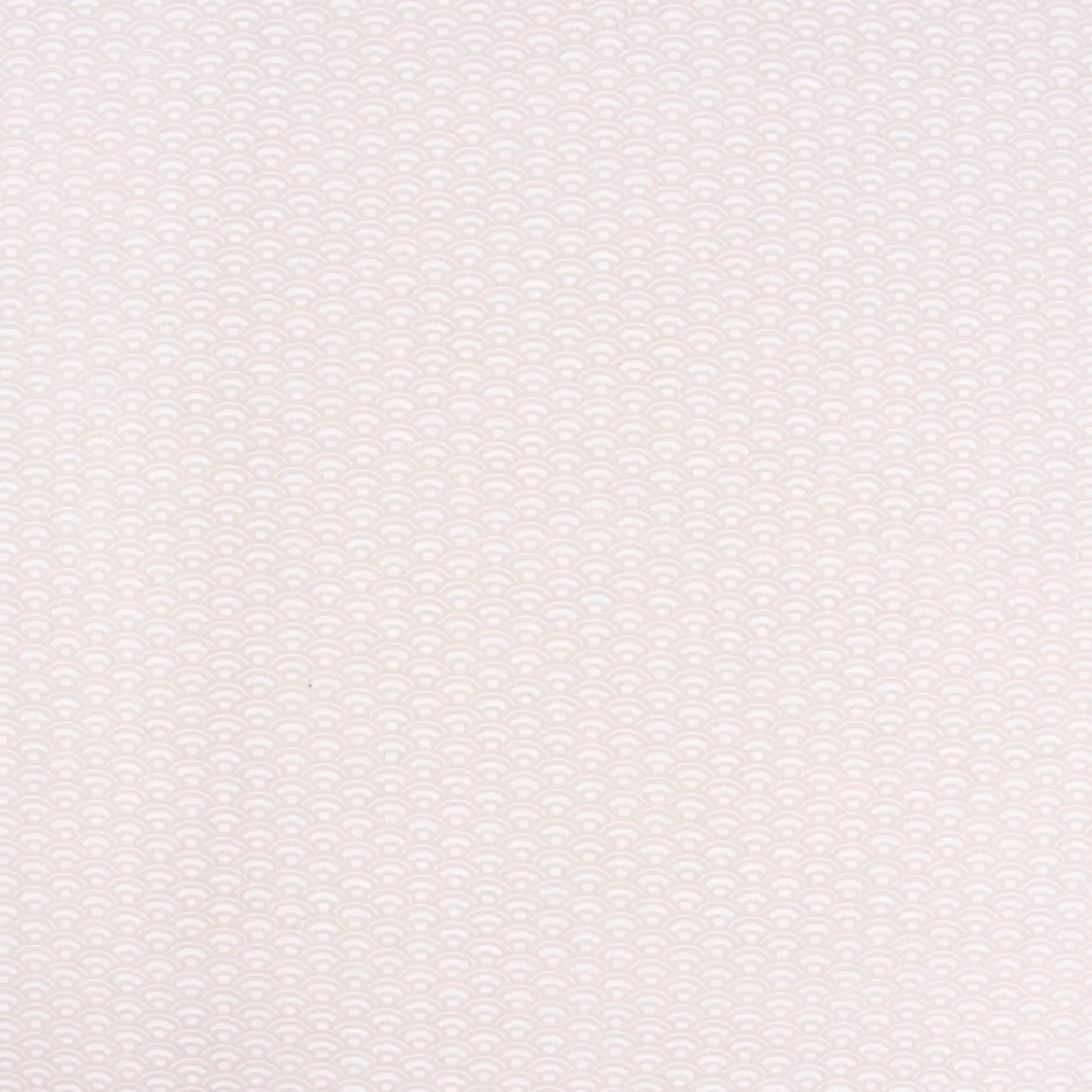 Baumwollstoff SAIJO Wellen Bögen grafisch weiß beige 1,5m Breite