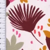 Baumwollstoff SAORI Blätter Palmenwedel weiß rot pink senf 1,50m Breite