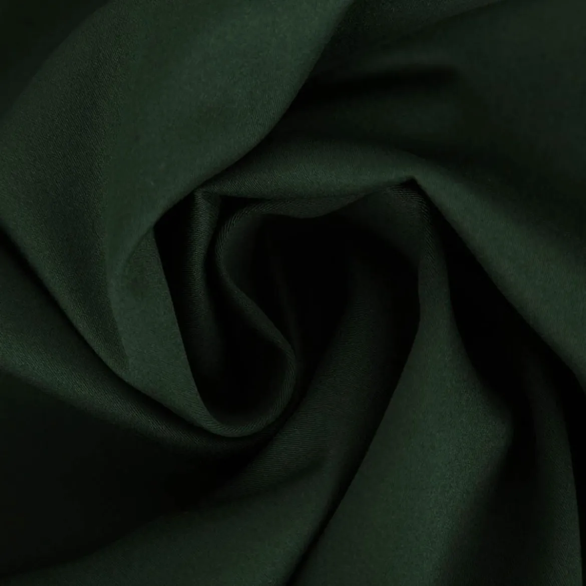 Baumwollstoff Satin Spandex dunkelgrün 1,46m Breite