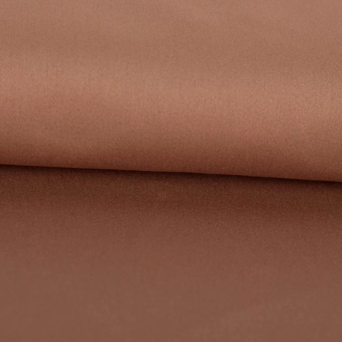 Baumwollstoff Satin Spandex zimt 1,46m Breite