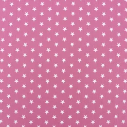 Baumwollstoff Sterne ca. 1x1cm beere mauve weiß 1,40m Breite